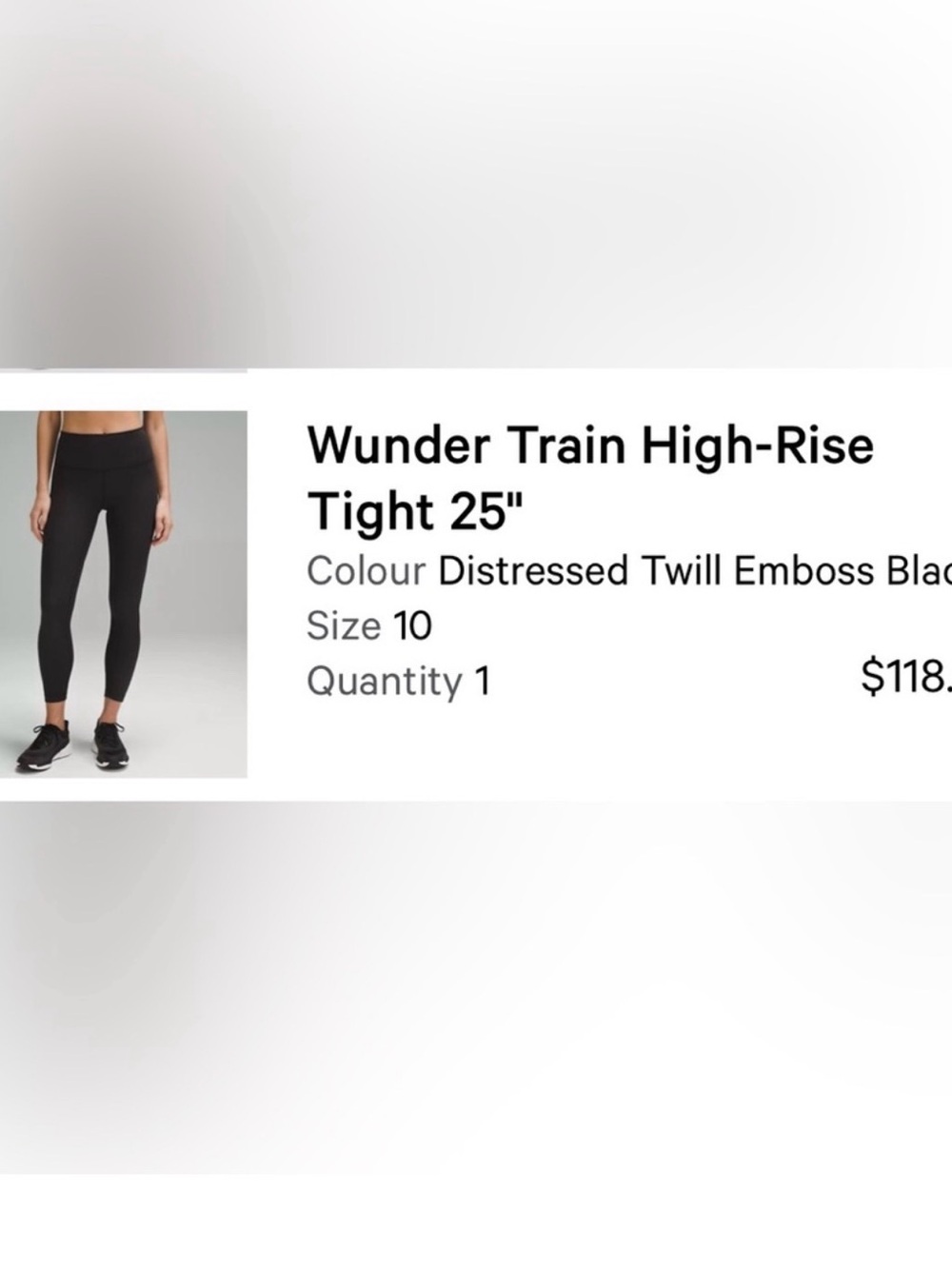 Lululemon Wonder Train Tights. Size 10 - Picture 3 of 4